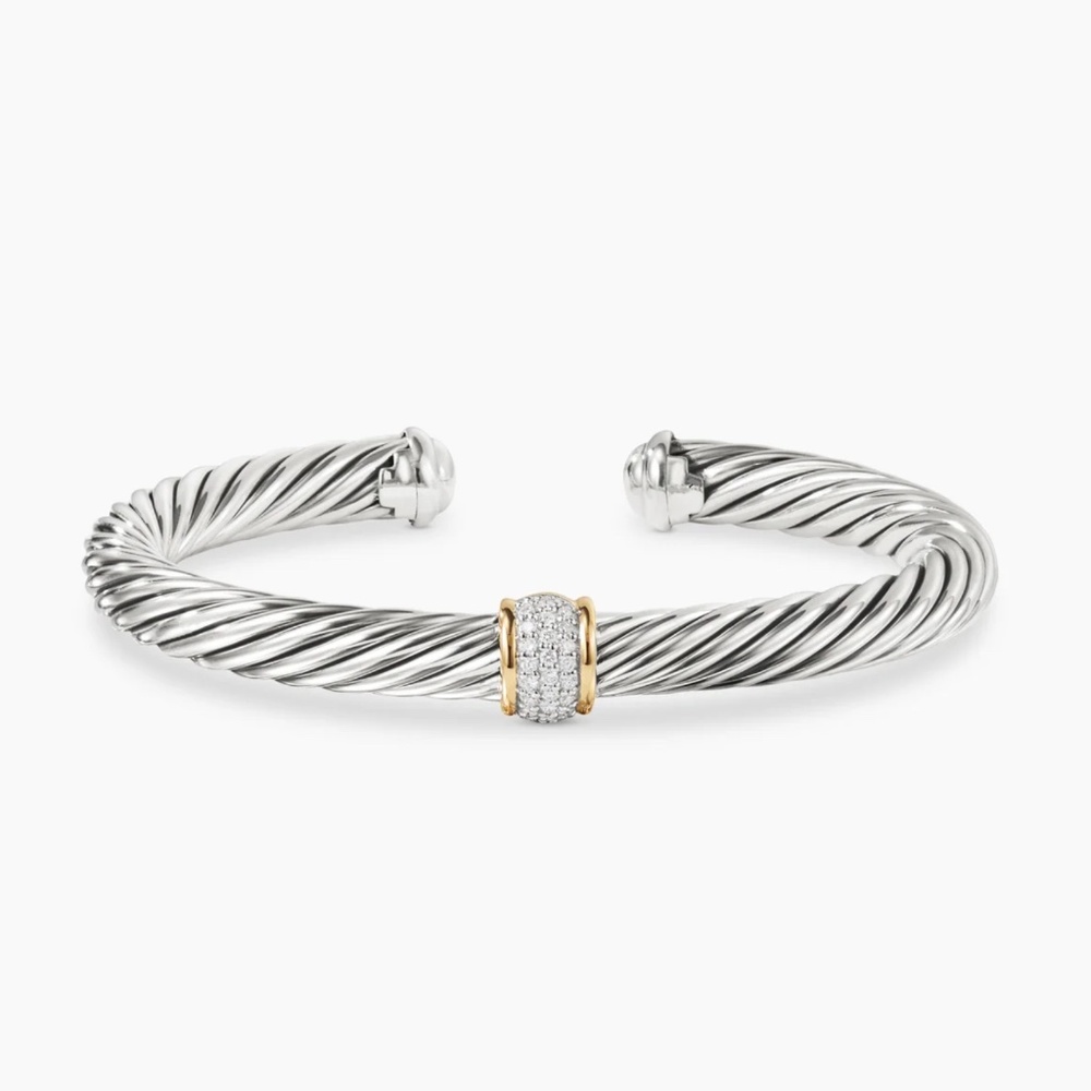David Yurman Classic Cable Station Bracelet